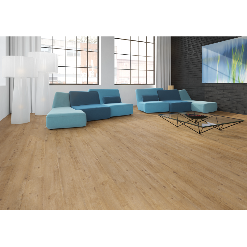 Design Vinyl Click+ Warm.Li.Oak 17,81x124,46cm Rigid Board