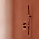 Unterputz-Duschsystem mit Thermostat Kupfer gebürstet (CPB)