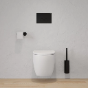 Modern Project Hängend Toilettenbürste Schwarz matt (BLM)