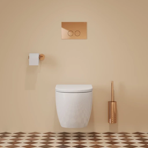 Modern Project Hängend Toilettenbürste Kupfer poliert (CP)
