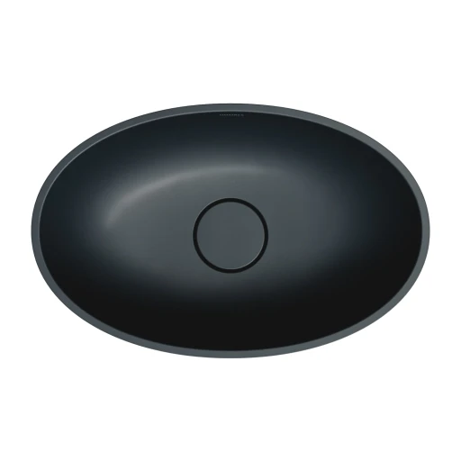 Shell M+  Aufsatzwaschtisch, 50 x 32 cm  Black lava matt (BLV)