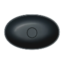 Shell M+  Aufsatzwaschtisch, 50 x 32 cm  Black lava matt (BLV)
