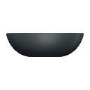 Shell M+  Aufsatzwaschtisch, 50 x 32 cm  Black lava matt (BLV)