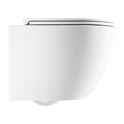 Ottawa Wand-WC SILENT POWER™ mit WC-Sitz mit Absenkautomatik, 49 x 37 cm  Weiß matt (BM)