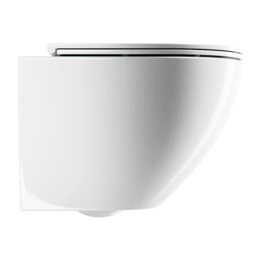 Ottawa Comfort Wand-WC SILENT POWER™ mit WC-Sitz mit Absenkautomatik,54 x 37 cm Weiß glänzend (BP)