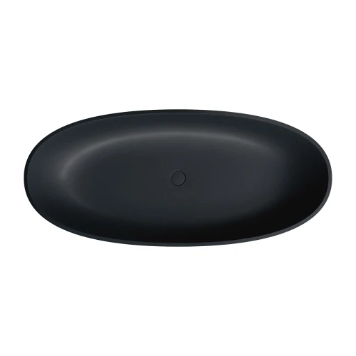 Shell M+ freistehende Badewanne, 175 x 78 cm,Black lava matt (BLV) SHELL175WWBLV