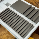 Abschluss Profil  MPC Paneele XL Brushed Steel 300cm