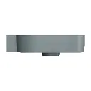 OVO M+ Aufsatz- und Wandwaschtisch - links,Ash grey matt (AG)55 x 36 cm OVO555UWLAG