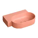 OVO M+ Aufsatz- und Wandwaschtisch - links,Coral matt (CO) 55 x 36 cm OVO555UWLCO