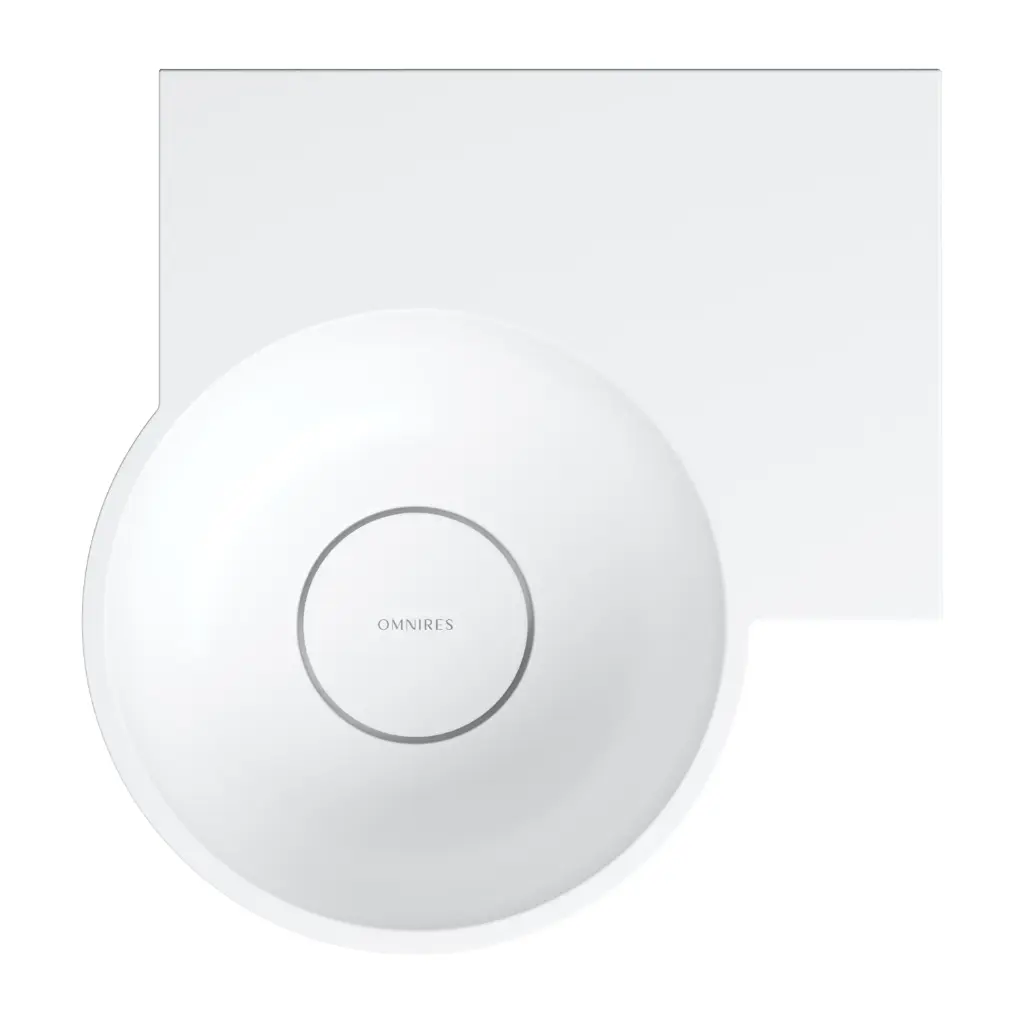 OVO M+ Aufsatz- und Wandwaschtisch - rechts,Weiß matt (BM)33 x 34 cm OVO335UWPBM