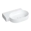 OVO M+ Aufsatz- und Wandwaschtisch - links,  Weiß matt (BM)64 x 44 cm OVO645UWLBM