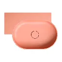 OVO M+ Aufsatz- und Wandwaschtisch - links, Coral matt (CO)64 x 44 cm OVO645UWLCO