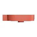 OVO M+ Aufsatz- und Wandwaschtisch - links,Terracotta matt (TE)64 x 44 cm OVO645UWLTE