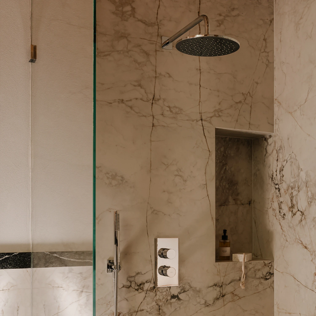 CONTOUR Unterputz-Duschsystem mit Thermostat Chrom poliert (CR) SYSCT11CR