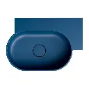 OVO M+ Aufsatz- und Wandwaschtisch - rechts,Midnight blue matt (MB)55 x 36 cm OVO555UWPMB