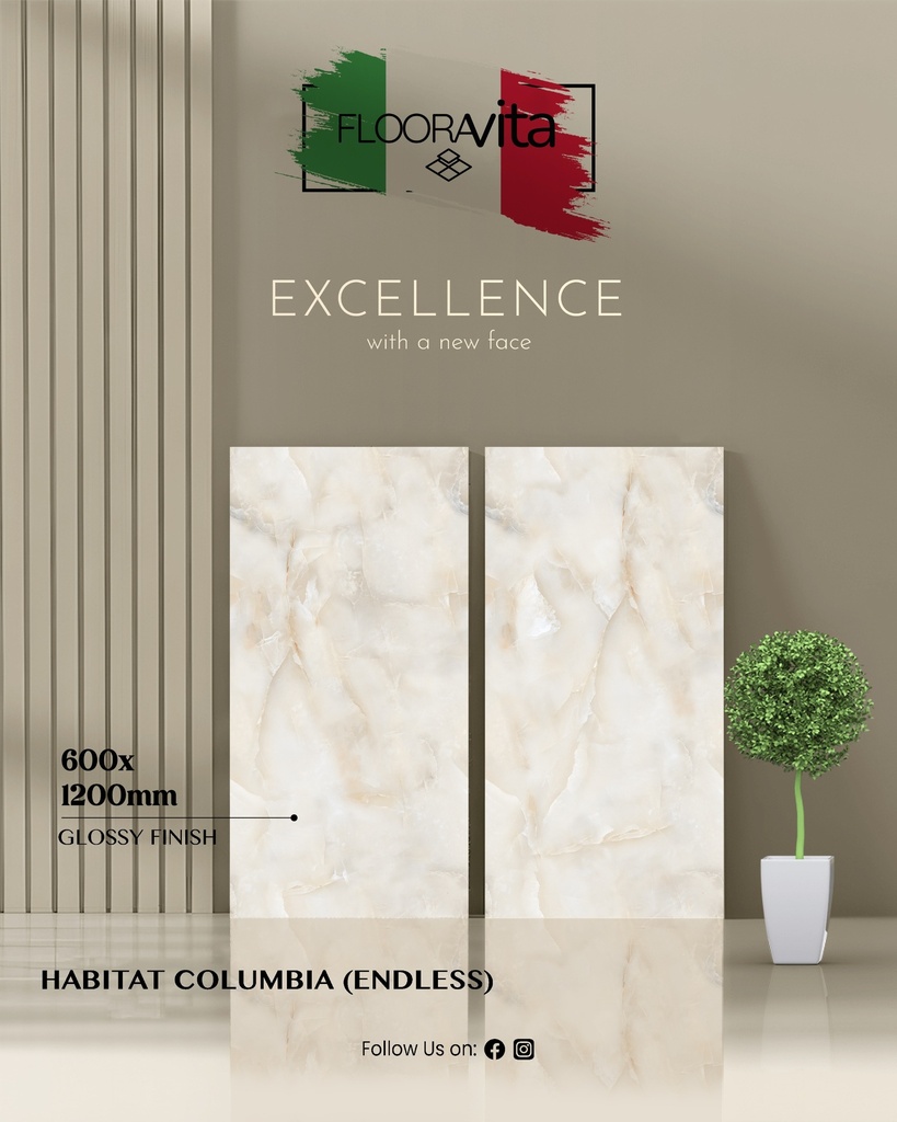 Infinity Habitat Colombia Hochglanz 60x120x0,9cm (Flooravita)