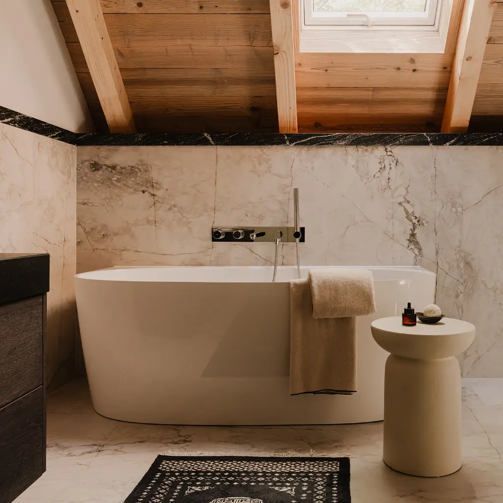 Contour Unterputz-5-Loch-Badewannenarmatur Chrom poliert (CR)CT8037-1CR