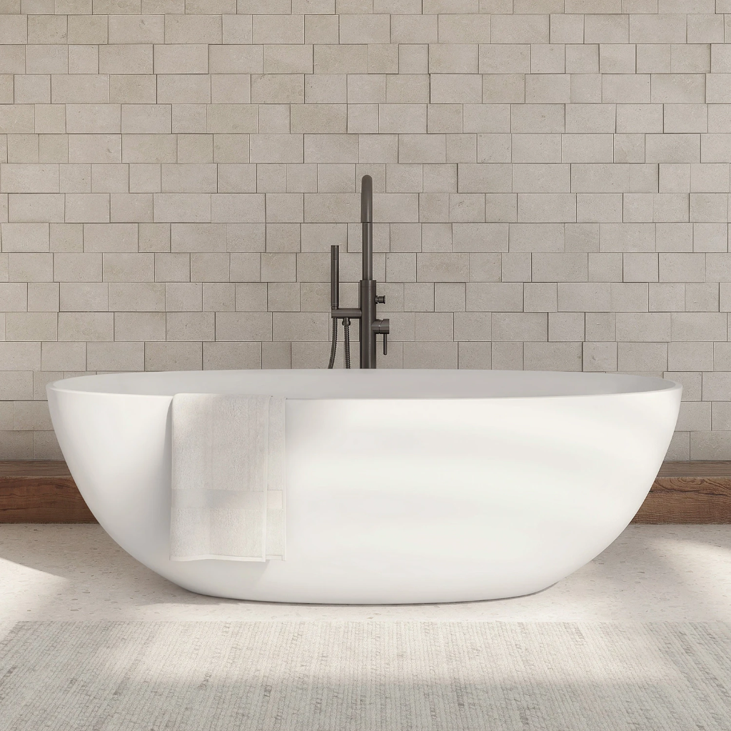 Shell M+ Freistehende Badewanne, 160 x 75 cm