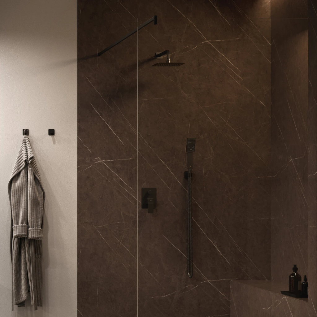 SLIDE Unterputz-Duschsystem Graphit gebürstet (GR)SYSSL12GR