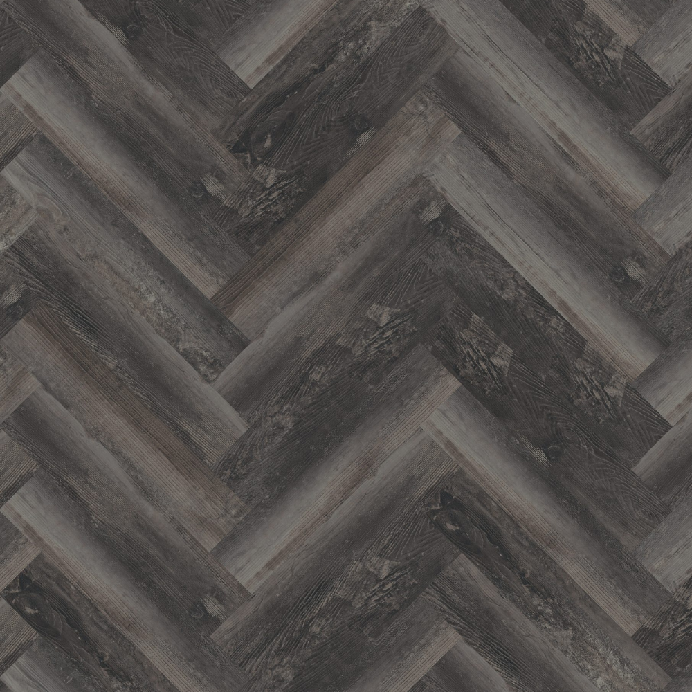 Fischgrät Klebe Vinyl Smoked Pine Black 120x600x2,5mm (OFD-055-269)