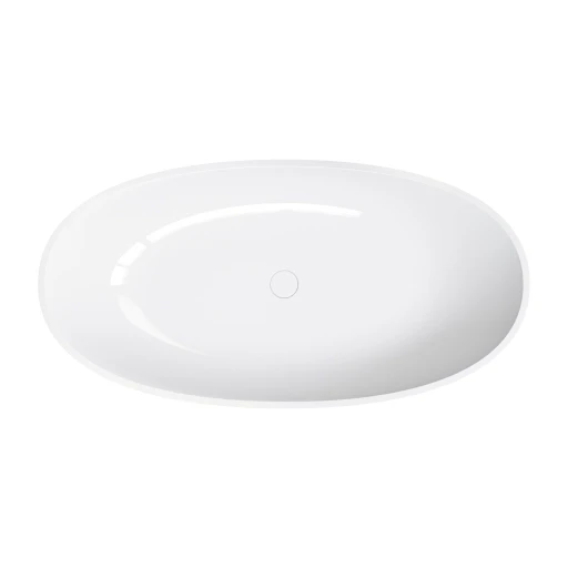 Shell M+ Freistehende Badewanne, 148 x 75 cm, Weiß glänzend (BP) SHELL148WWBP