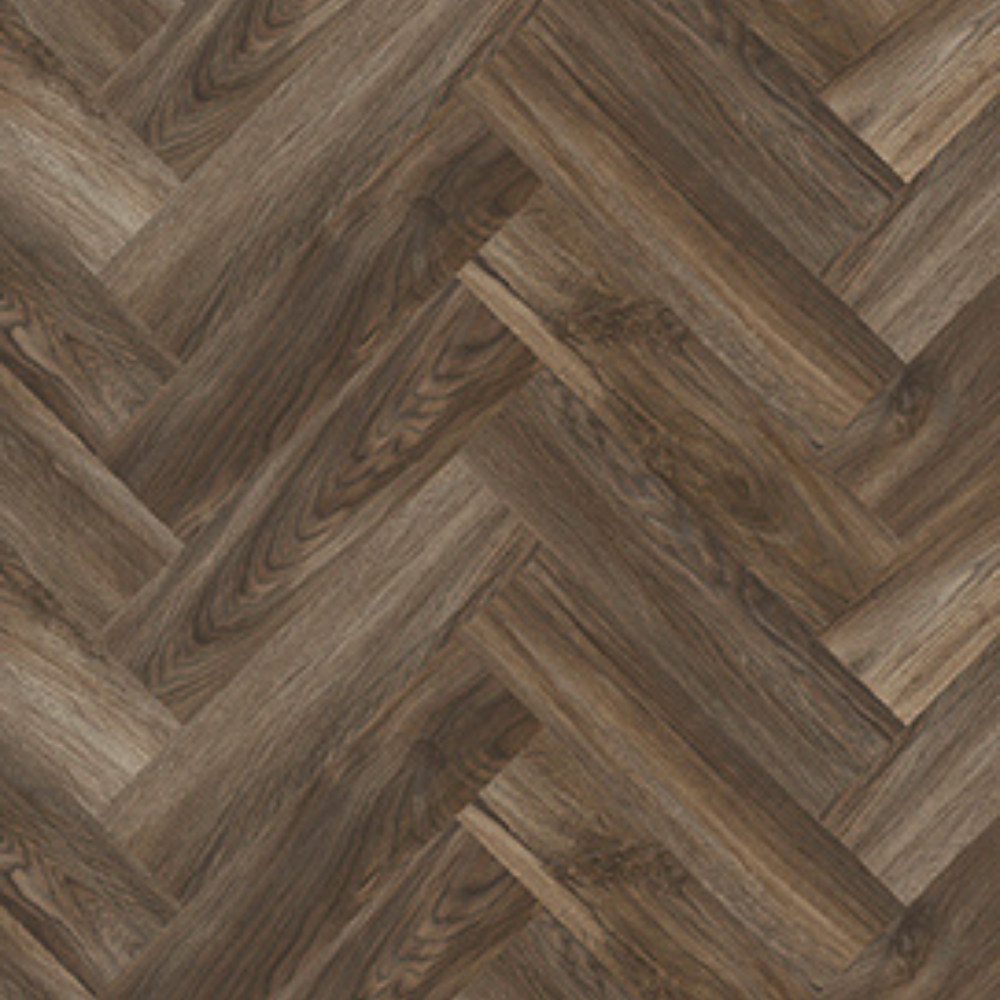 DESIGN 555 Evolut Herringbone 5106 Mud Oak Klebe Vinyl 2,5mm/NS 0,55  63,2 cm x 15,8 cm