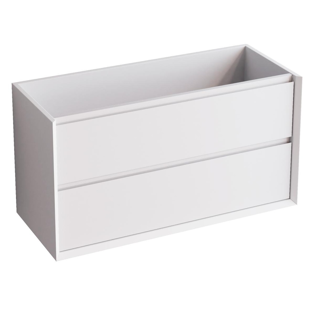 Schrank „Tablero Marino COOL“, 60 x 45 x 54 cm, 2 hängende Schubladen, mattweiß CL.060.WM 