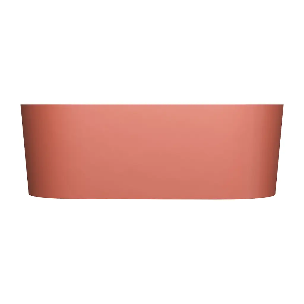 OVO M+ Freistehende Badewanne mit Überlauf, 160 x 75 cm Terracotta matt (TE) OVO160WWZPTE 