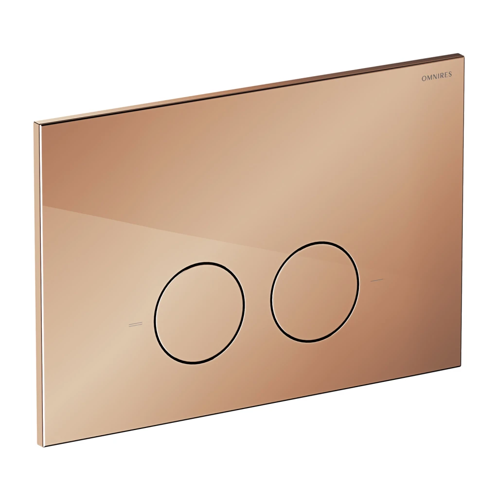STRONGFRAME Vorwandelement mit ECO-Spülung + MINIMAL WC-Betätigungsplatte STFWCECO1M-RCP Kupfer Poliert
