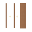 MPC Paneel Mocca Oak Cloud XL 60x265cm 