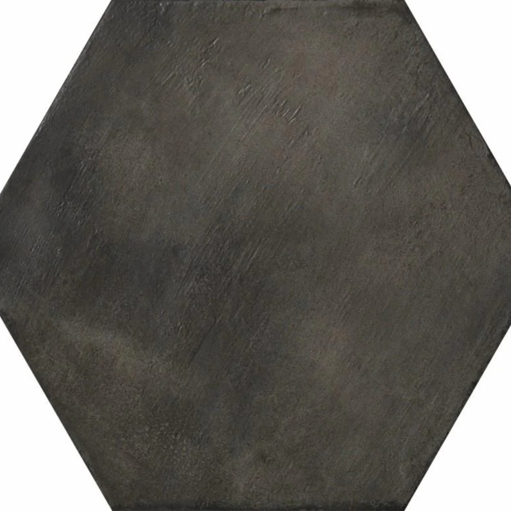 35x40cm Disk Esagona Antracite Matt 10mm
