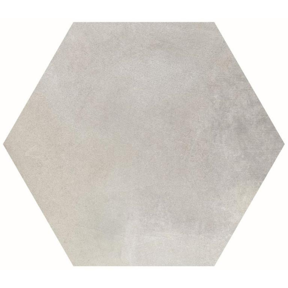 35x40cm Disk Esagona Grey Matt 10mm