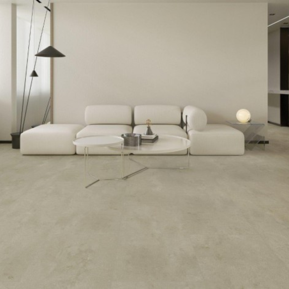 XXXL Design Vinyl Beton Beige (Fliesen Optik) KLEBE 914x457x2,5mm ULTRAMATT