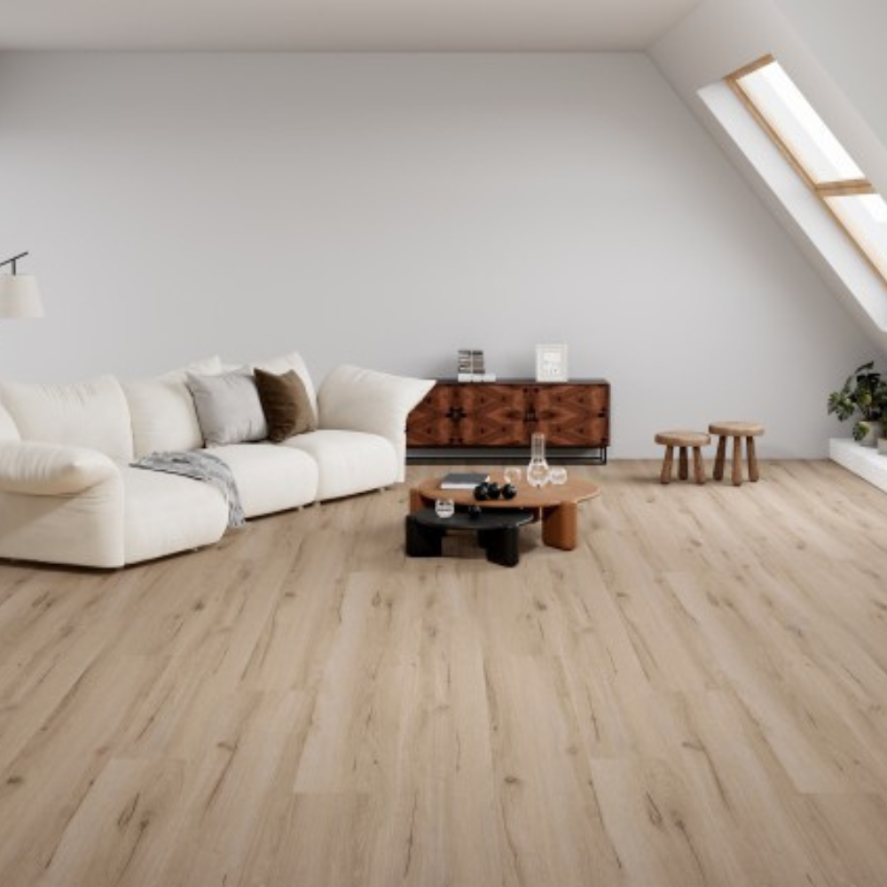 XXXL Design Vinyl Eiche Creme (Holz Optik) Klebe 1530x250x2,5mm ULTRAMATT