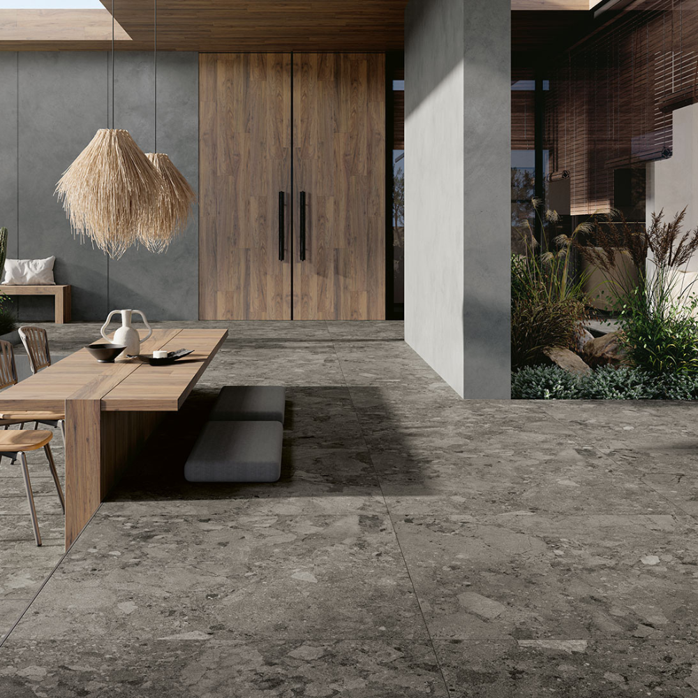 120x120cm SassiPietre Grigio Scuro Matt 9mm