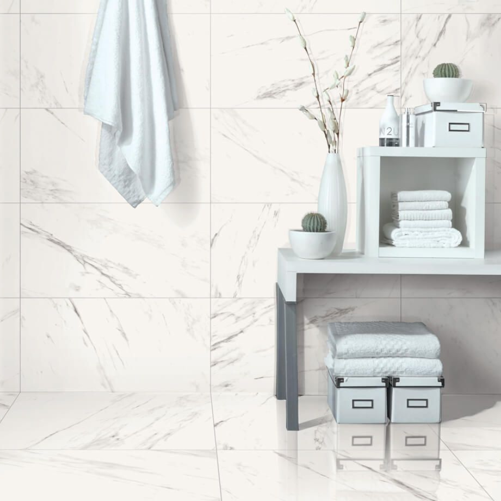 60x120cm Carrara Hochglanz 9mm