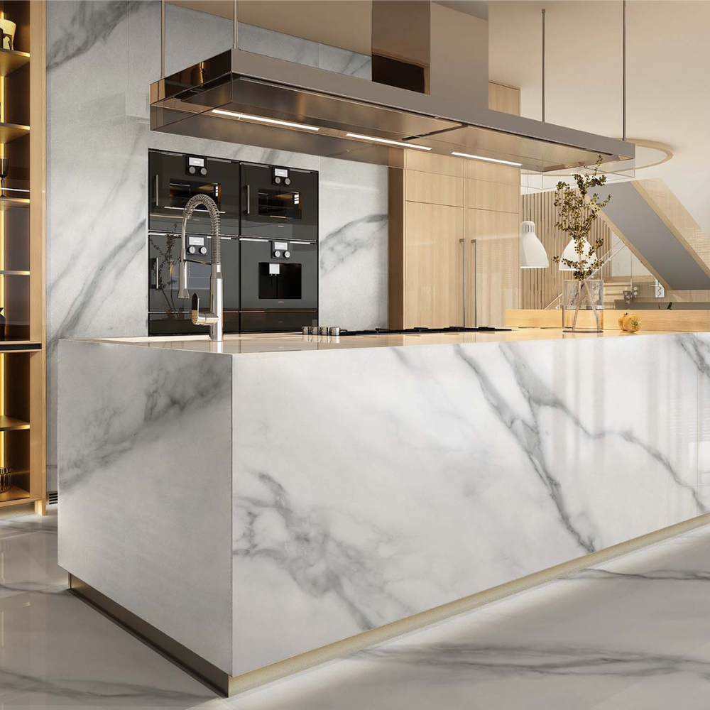 120x120cm Divina Calacatta Hochglanz 9mm