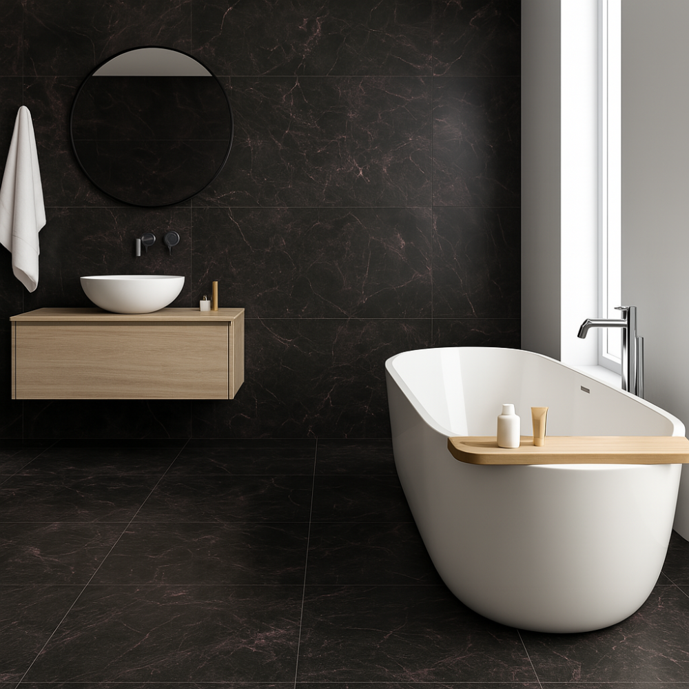 60x120cm Divina Emperador Dark Hochglanz 9mm