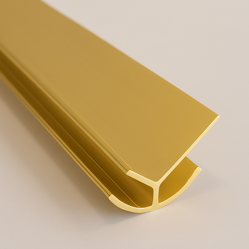 PVC WANDPANEEL Ausseneckenprofil Gold 16mm 270cm