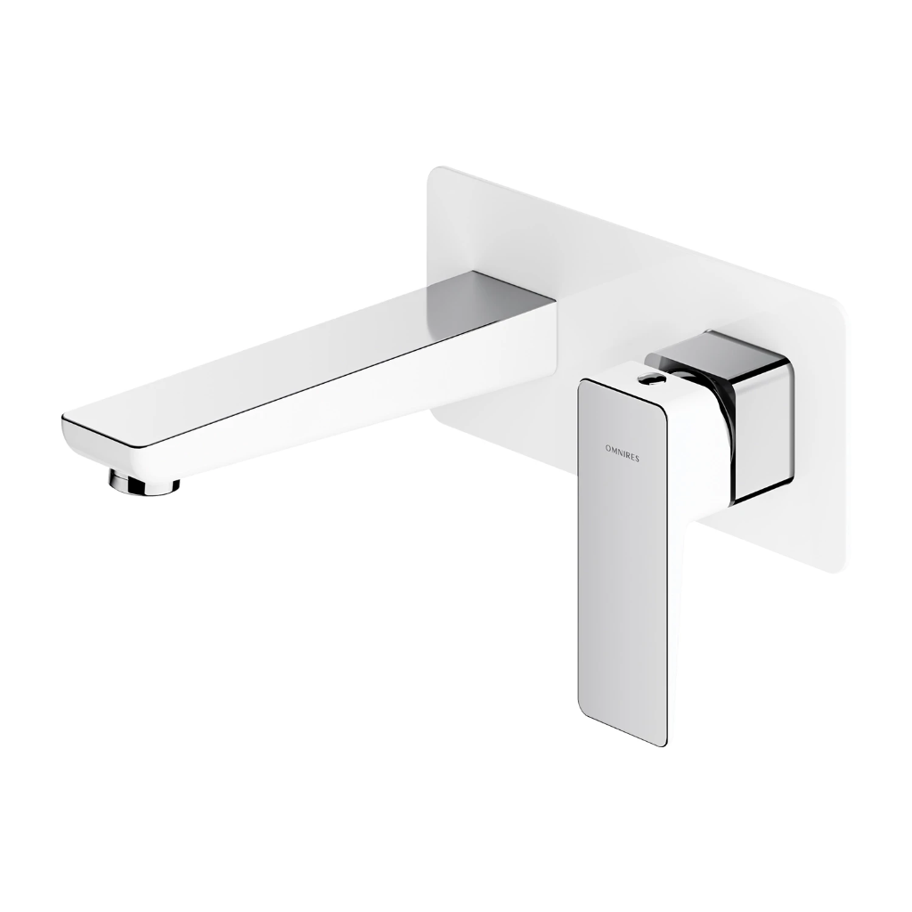 Parma Unterputz Waschtischarmatur Chrom/weiß Poliert CRB PM7415CRB