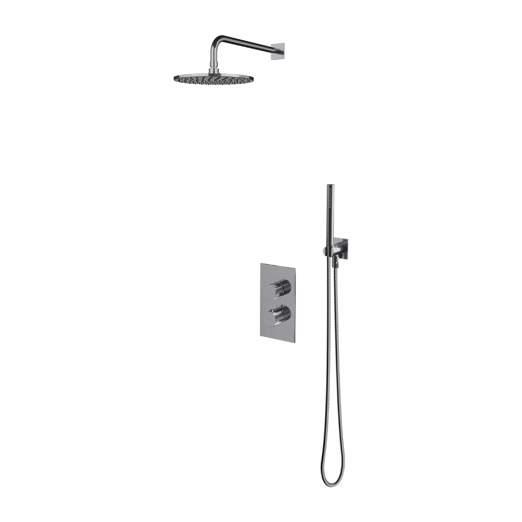 CONTOUR Unterputz-Duschsystem mit Thermostat Chrom poliert (CR)