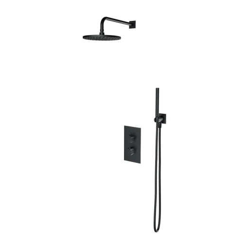 CONTOUR Unterputz-Duschsystem mit Thermostat Anthrazit gebürstet (AT)