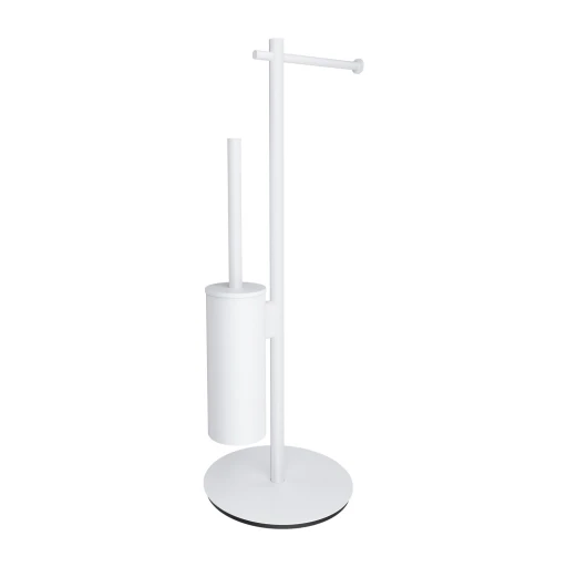 Modern Project Ständer für Papier- und Toilettenbürste Weiß matt (WM) MP60810WM 
