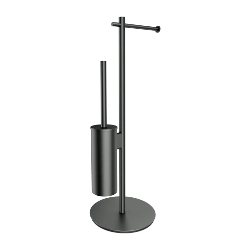 Modern Project Ständer für Papier- und Toilettenbürste  Graphit gebürstet (GR) MP60810GR