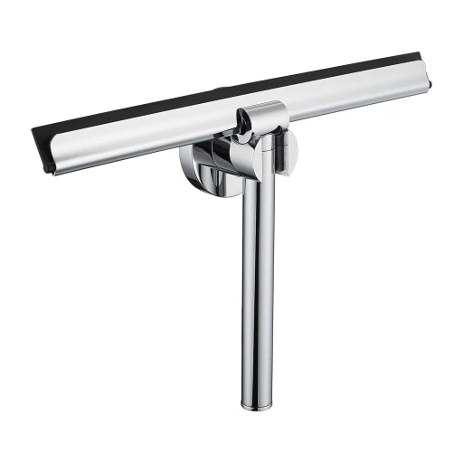Uni Glaswischer mit Wandhalter Chrom poliert (CR)