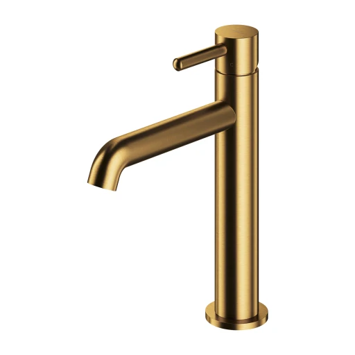 Y Waschtischarmatur, 23 cm (Kartusche 25 mm)  Gold gebürstetet (GLB)