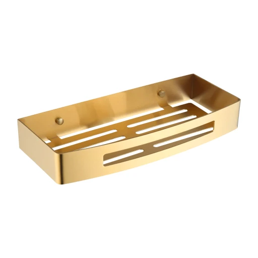 Uni Duschkorb, 30 x 5 x 13 cm Gold gebürstetet (GLB) UN10331GLB