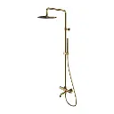 Y Aufputz-Badewannensystem mit Thermostat Gold poliert (GL)