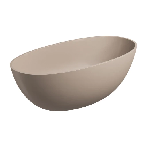 Shell M+ freistehende Badewanne, 148 x 75 cm  dune beige matt (DB)
