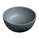 Shell M+  Aufsatzwaschtisch, Ø35 cm Ash grey matt (AG)